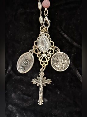 Handmade St Benedict Doorknob Hanger